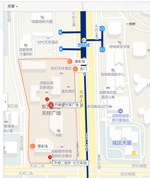 如何坐公交，地铁去成都的东方希望天祥广场-第1张-交通-答答问