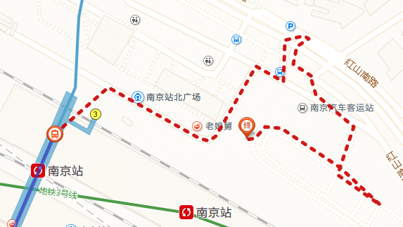 从南京张府园地铁站到小红山客运总站坐几号线-第1张-交通-答答问
