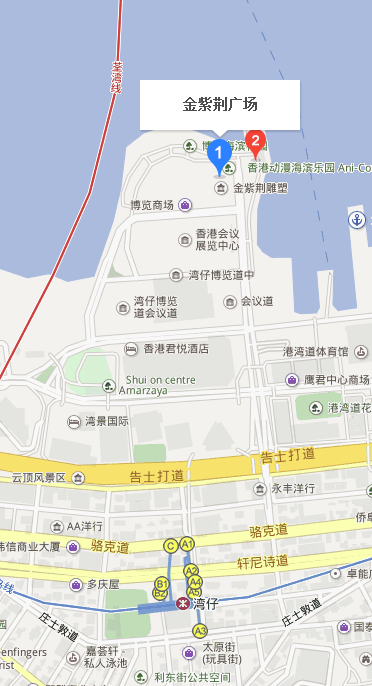 香港金紫荆广场在地铁哪个站下车-第1张-交通-答答问