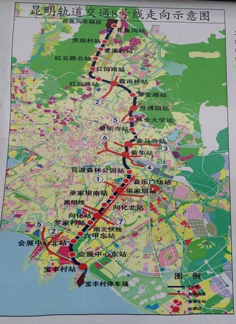 云南地铁8号线有那些站台呀-第1张-交通-答答问