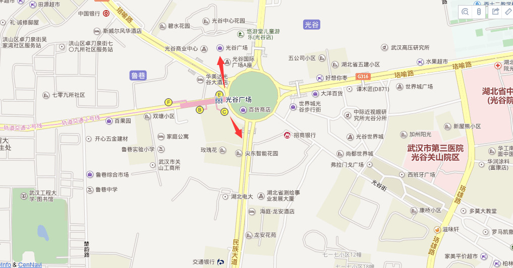 二号线民族大道光谷广场从哪个地铁口出-第1张-交通-答答问