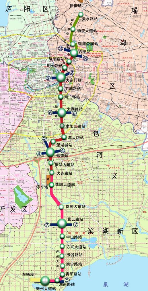 合肥地铁1号线路过哪些楼盘-第1张-交通-答答问