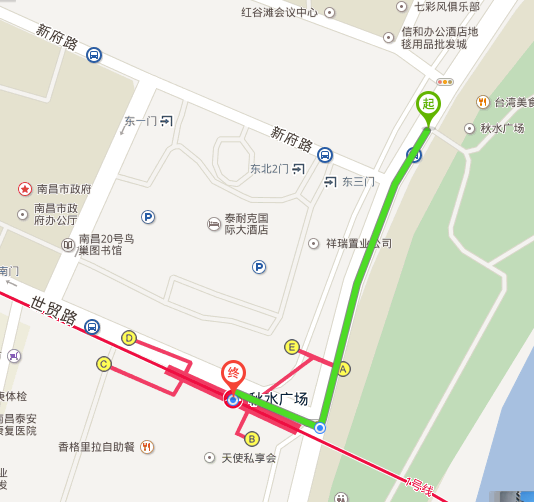 南昌公交秋水广场2站离地铁站多远-第1张-交通-答答问