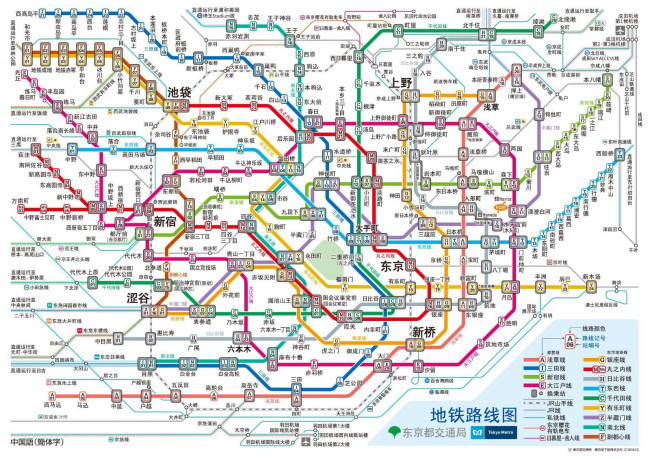 东京JR线路图-第1张-交通-答答问