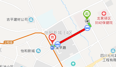 成都市龙泉驿区第一人民医院离地铁2号线多少公里-第1张-交通-答答问