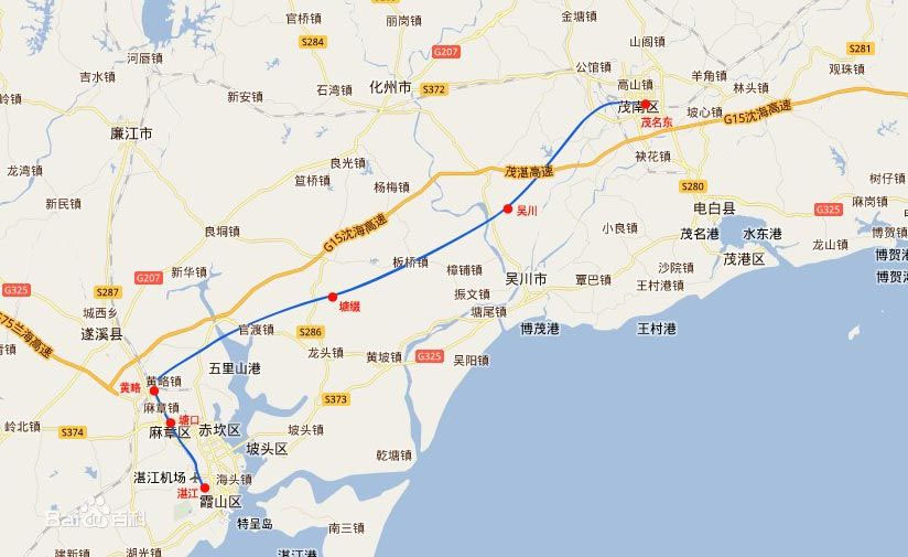 茂湛高速铁路的路线-第1张-交通-答答问