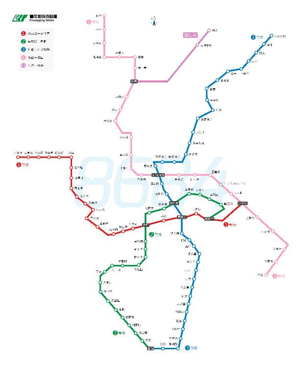 重庆最新地铁线路图，要高清的-第1张-交通-答答问