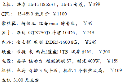 今年什么电脑配置值得入手大概3000左右，要能特效全开流畅运行看门狗，地铁2033，孤岛惊魂4。-第1张-交通-答答问