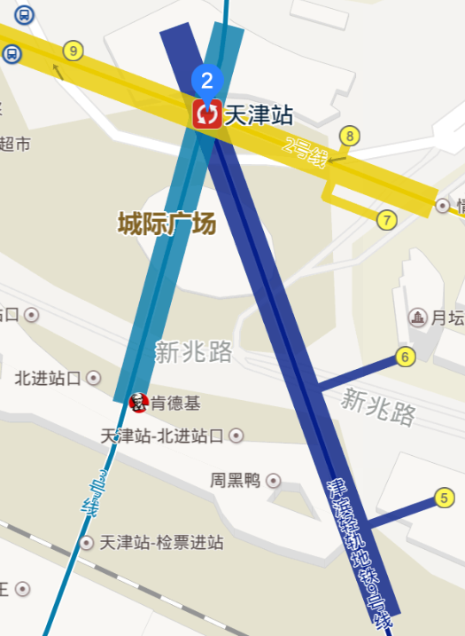 乘坐地铁三号线到天津站坐高铁去北京北京走几号口能直接检票-第1张-交通-答答问