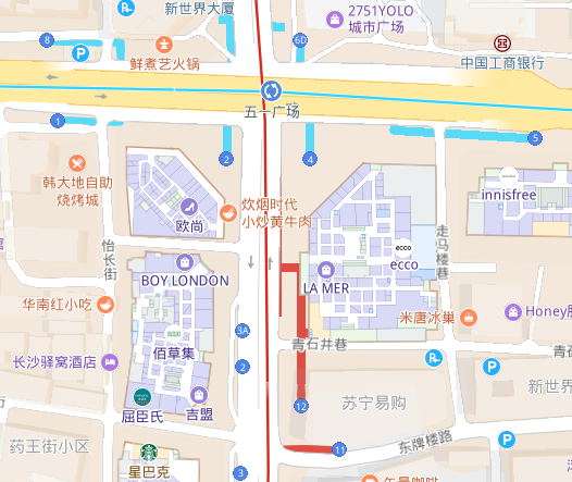 去做几号地铁线去五一广场-第1张-交通-答答问