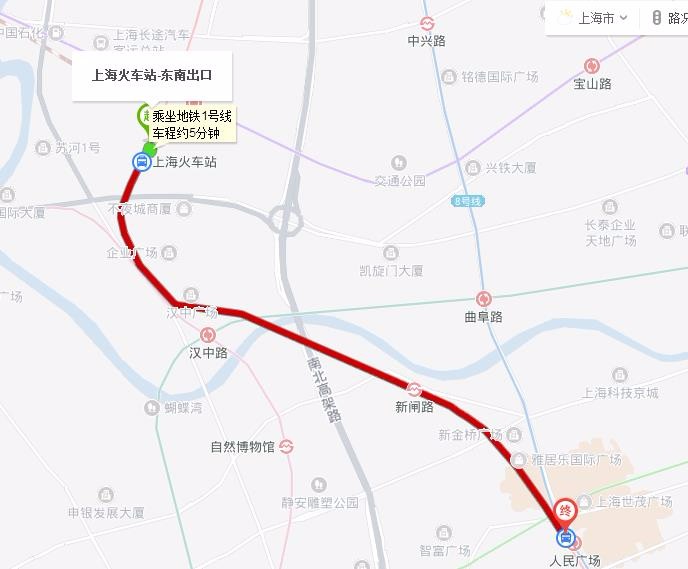 上海火车站，去人民广场客运站怎么走，需要多长时间能到-第1张-交通-答答问