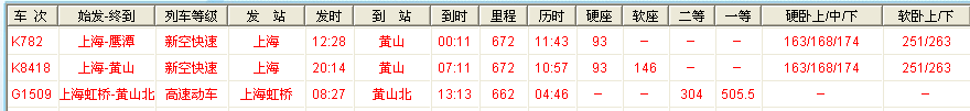 上海到黄山有动车吗-第1张-交通-答答问
