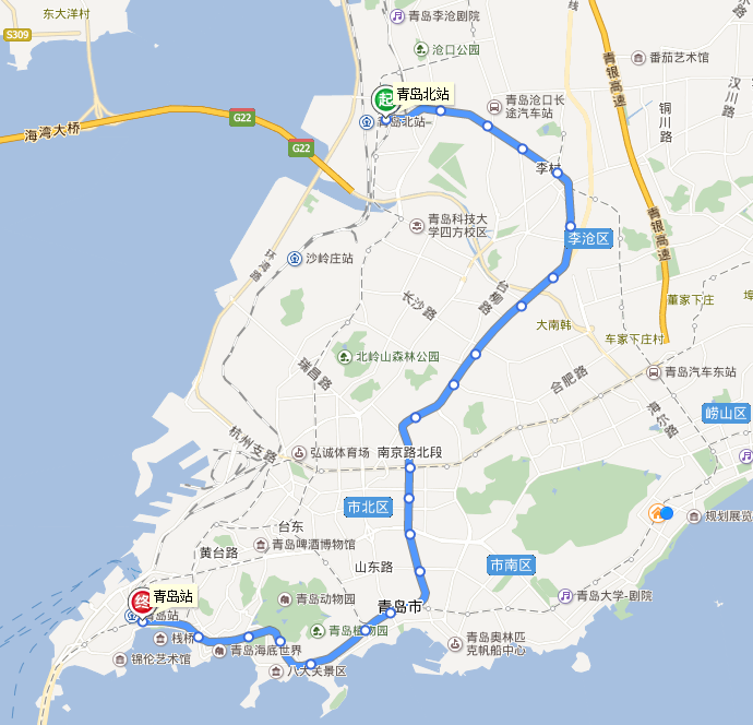 青岛目前开通的地铁线路图-第1张-交通-答答问