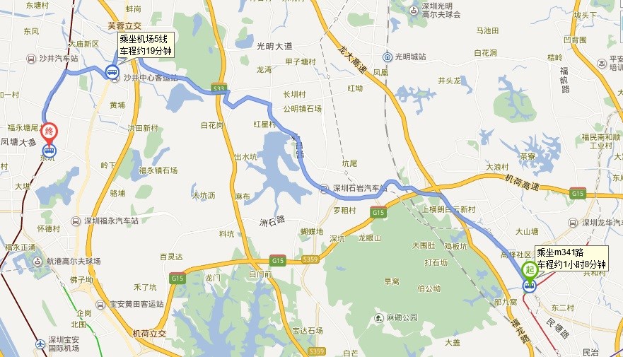 龙胜地铁站B口到福永塘尾怎么走-第1张-交通-答答问