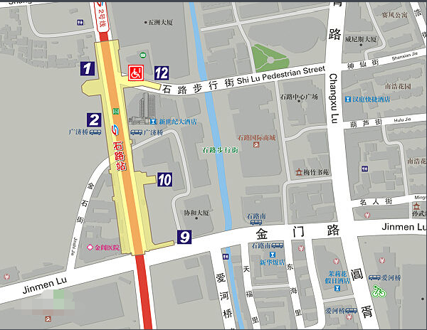 苏州地铁二号线石路站有几个出口 在金门路上的是几号出口-第1张-交通-答答问