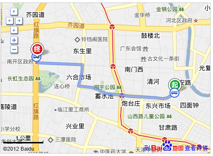 我在百货大楼。那个天津市南开区红旗路与黄河路交叉口几号公交或者地铁可以去那里有个宝乐迪ktv。-第1张-交通-答答问