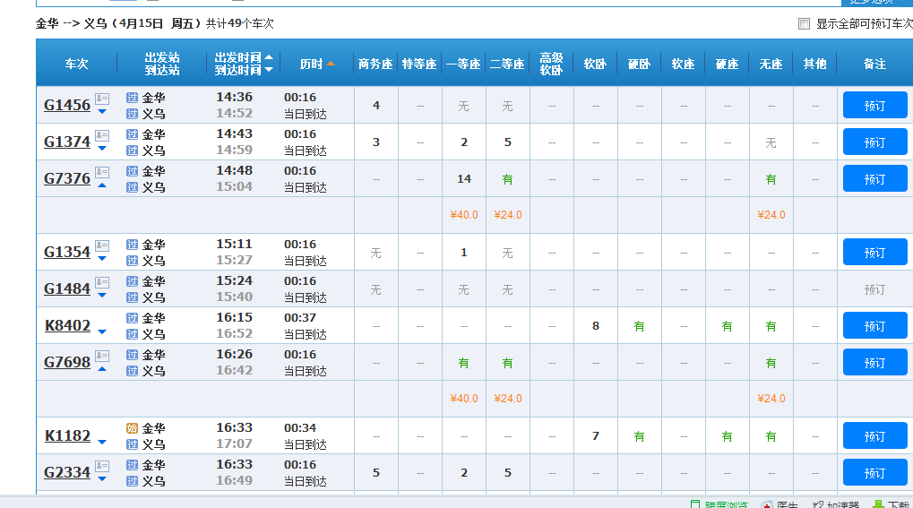 金华到义乌高铁时刻表金华到义乌的火车票今天有吗-第1张-交通-答答问