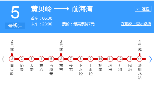 深圳地铁换五号线五和站如何换乘到1号线国贸站-第1张-交通-答答问
