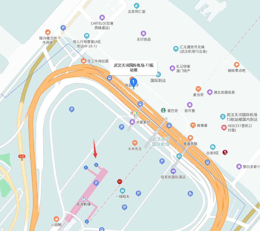武汉天河机场地铁出口到t3航站楼要走多久-第1张-交通-答答问