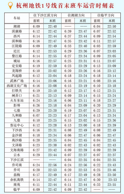 杭州凤起路到临平地铁最早一班几点-第1张-交通-答答问