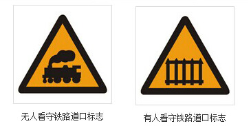 交规：有人看守的铁路道口的图形是一个怎样的图形-第1张-交通-答答问