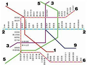 天津地铁六号线线路图-第1张-交通-答答问