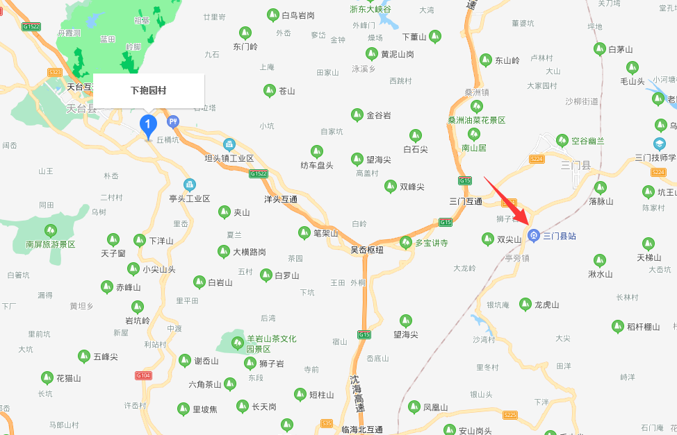 距离浙江省台州市天台县赤城街道下抱园村最近的高铁站是哪里-第1张-交通-答答问