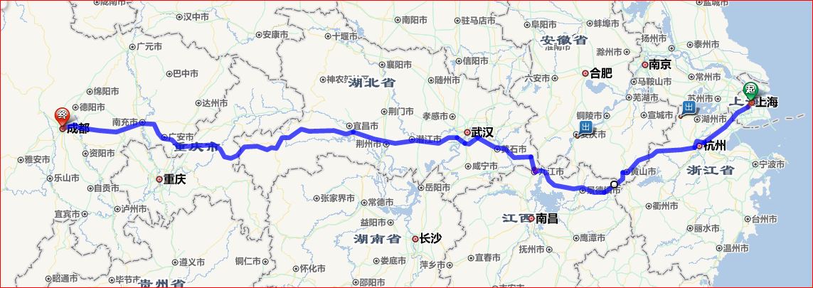 从上海到成都自驾车最佳路线所经城市有哪些人文风景值得去看的？-第1张-旅游-答答问