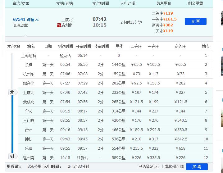 上虞北到温州南要经过那几个站-第1张-交通-答答问