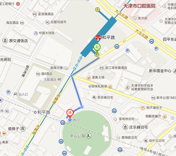 去天津中心公园 地铁做几号-第1张-交通-答答问