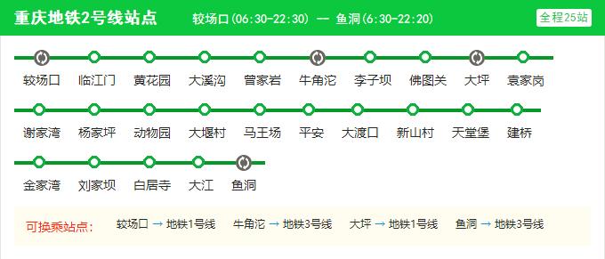 重庆地铁1号线和轻轨2号线之间如何换乘-第1张-交通-答答问