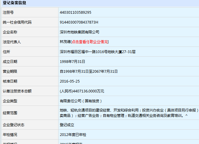 深圳市地铁轨道集团董事长是偅-第1张-交通-答答问