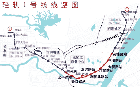 武汉轻轨1号线都有什么站-第1张-交通-答答问