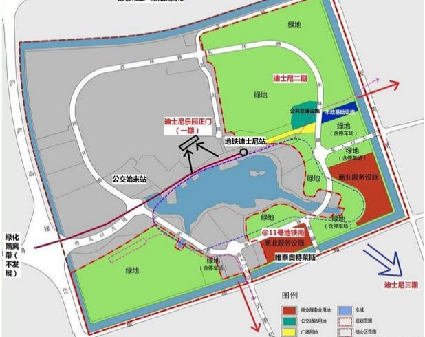 上海迪士尼乐园共有几个出入口，都分别在什么路上-第1张-交通-答答问