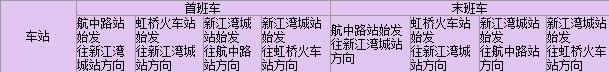 上海地铁10号线虹桥火车站首末车时间表-第1张-交通-答答问