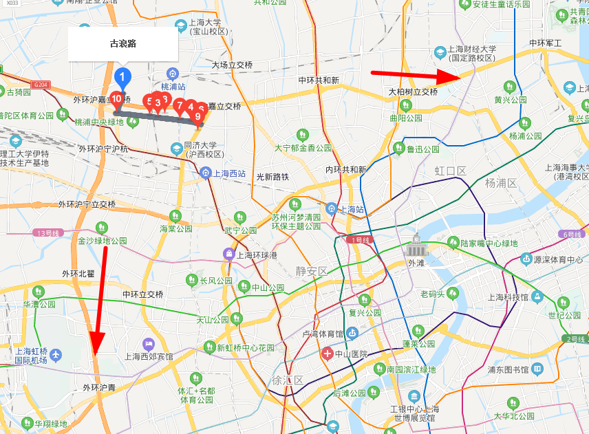 上海10号线古浪路站靠近的什么路-第1张-交通-答答问