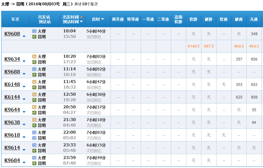 下关到广西桂林火车票要多少一张-第1张-交通-答答问