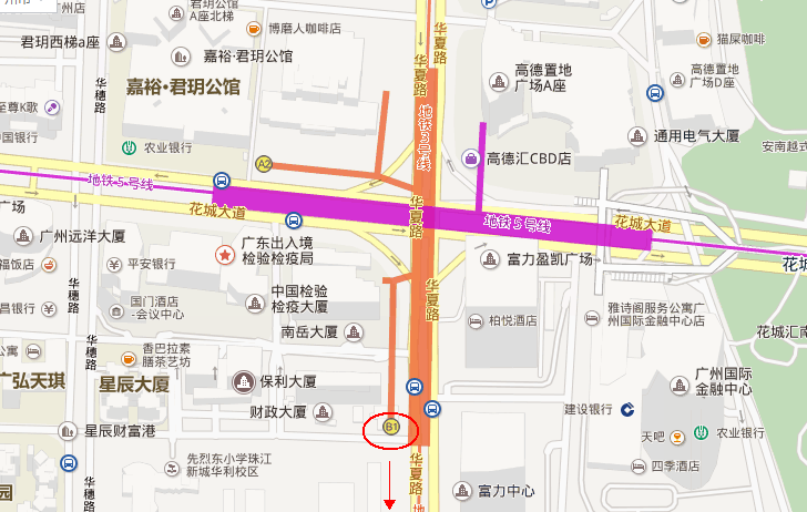 从珠江新城地铁站哪个出口出站后，怎样走去去广州塔，花城广场，海心沙-第1张-交通-答答问