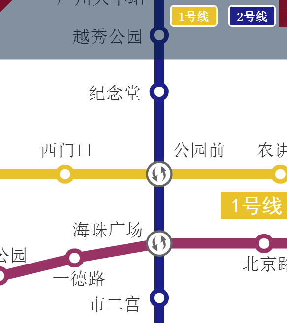 广州地铁2号线怎么转1号线-第1张-交通-答答问
