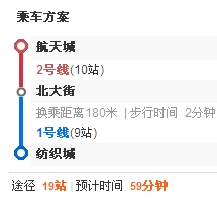我从西安地铁二号线航天城站到北大街转地铁一号线到纺织城怎么转车-第1张-交通-答答问