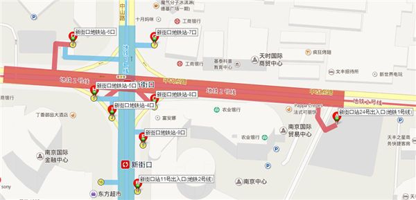 新街口站的出入信息-第1张-交通-答答问