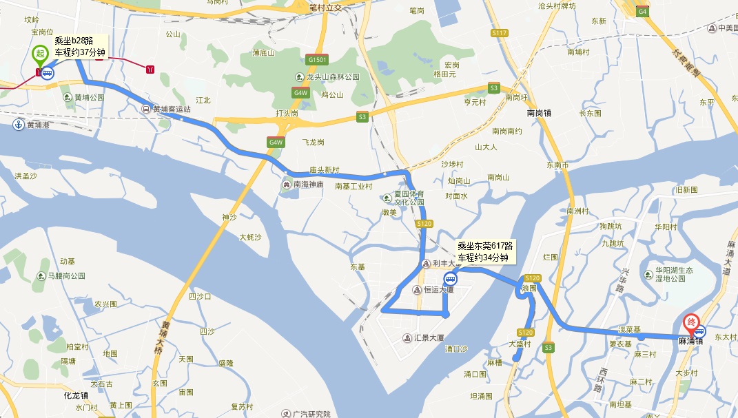 大沙地地铁c出口到东莞麻涌怎么走-第1张-交通-答答问