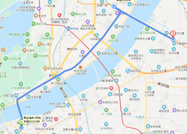杭州4号线联庄站到什么站转2号线到盈丰路需多少时间-第1张-交通-答答问