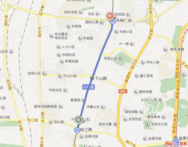 大连松江路地铁站到华南广场距离-第1张-交通-答答问