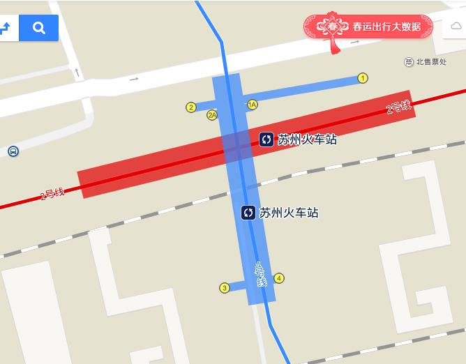 苏州火车站到苏州火车站地铁站2号线怎么走-第1张-交通-答答问