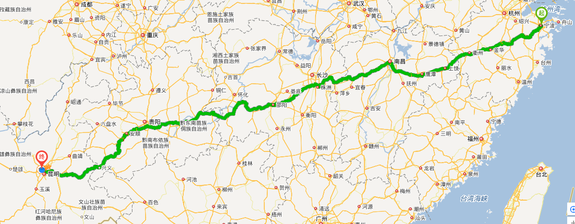宁波到昆明自驾车要过那些地方？-第1张-旅游-答答问