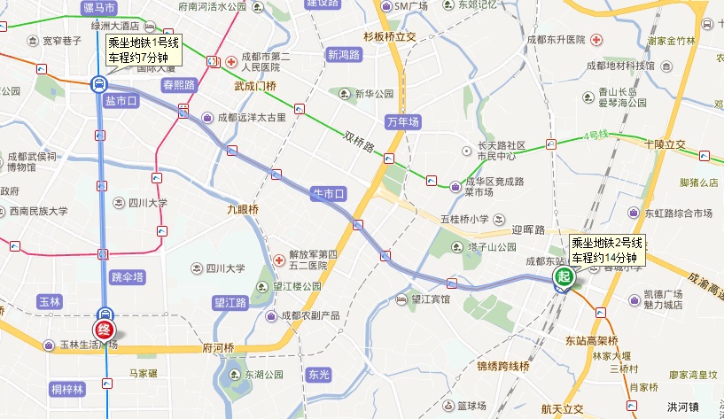 成都火车东站到四川省建设厅怎么走-第1张-交通-答答问