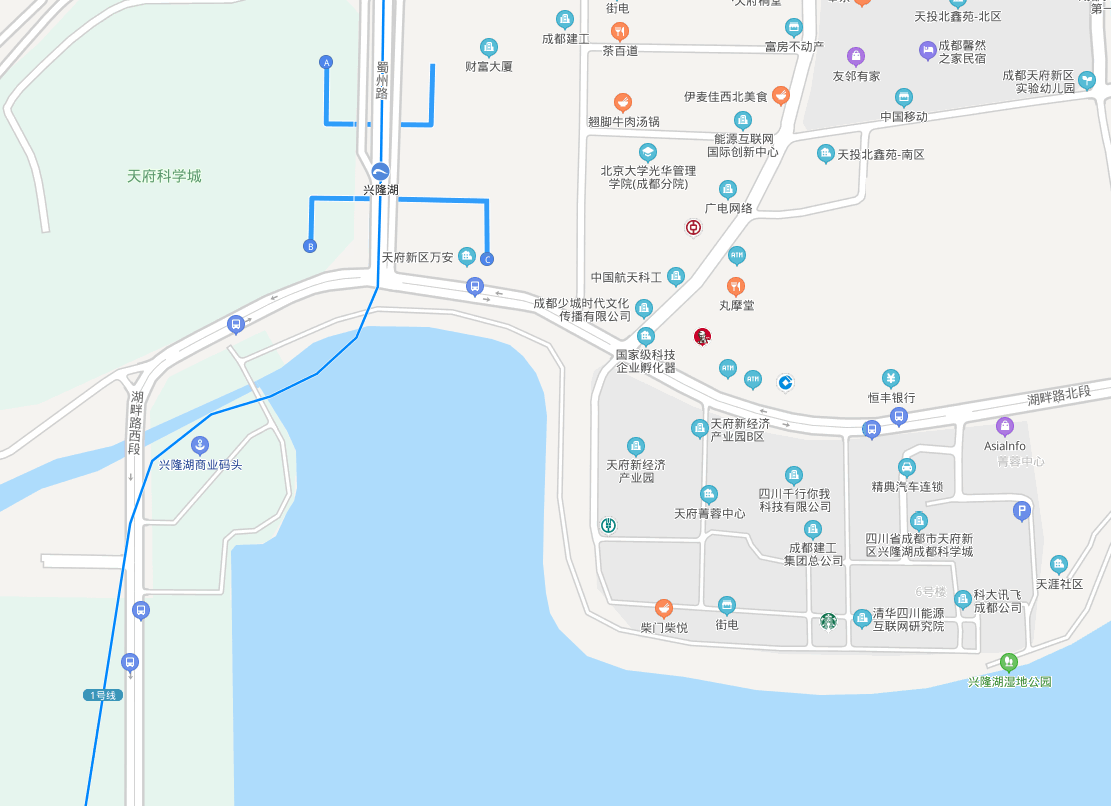 地铁1号线到兴隆湖在哪个囗下-第1张-交通-答答问