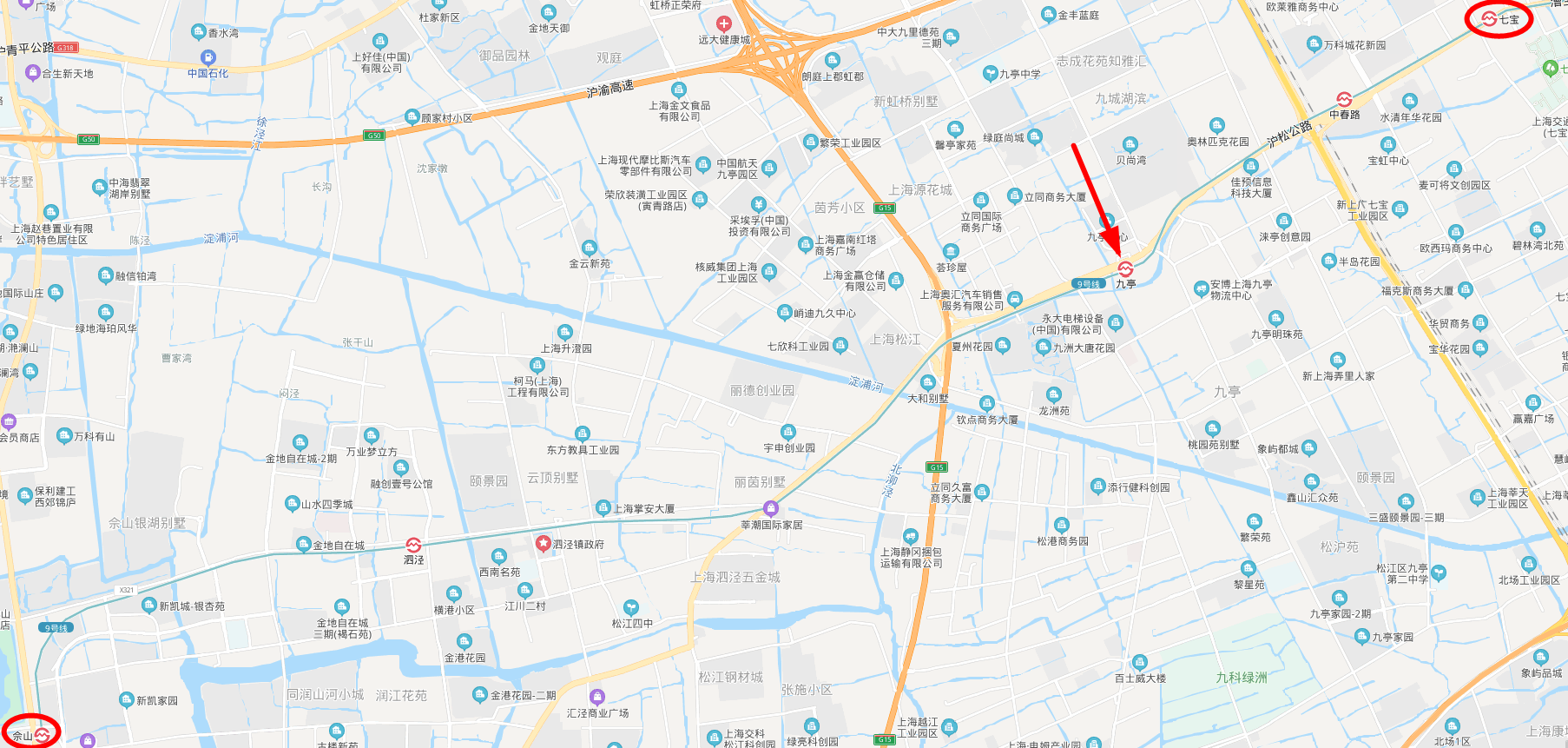 从九亭地铁站出发,第二个站口是什么站,在什么位置-第1张-交通-答答问