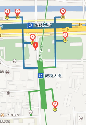 鼓楼大街地铁站几个出口-第1张-交通-答答问